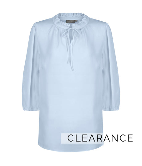 1752WZ Piper-Women's 3/4 Sleeve Keyhole Top