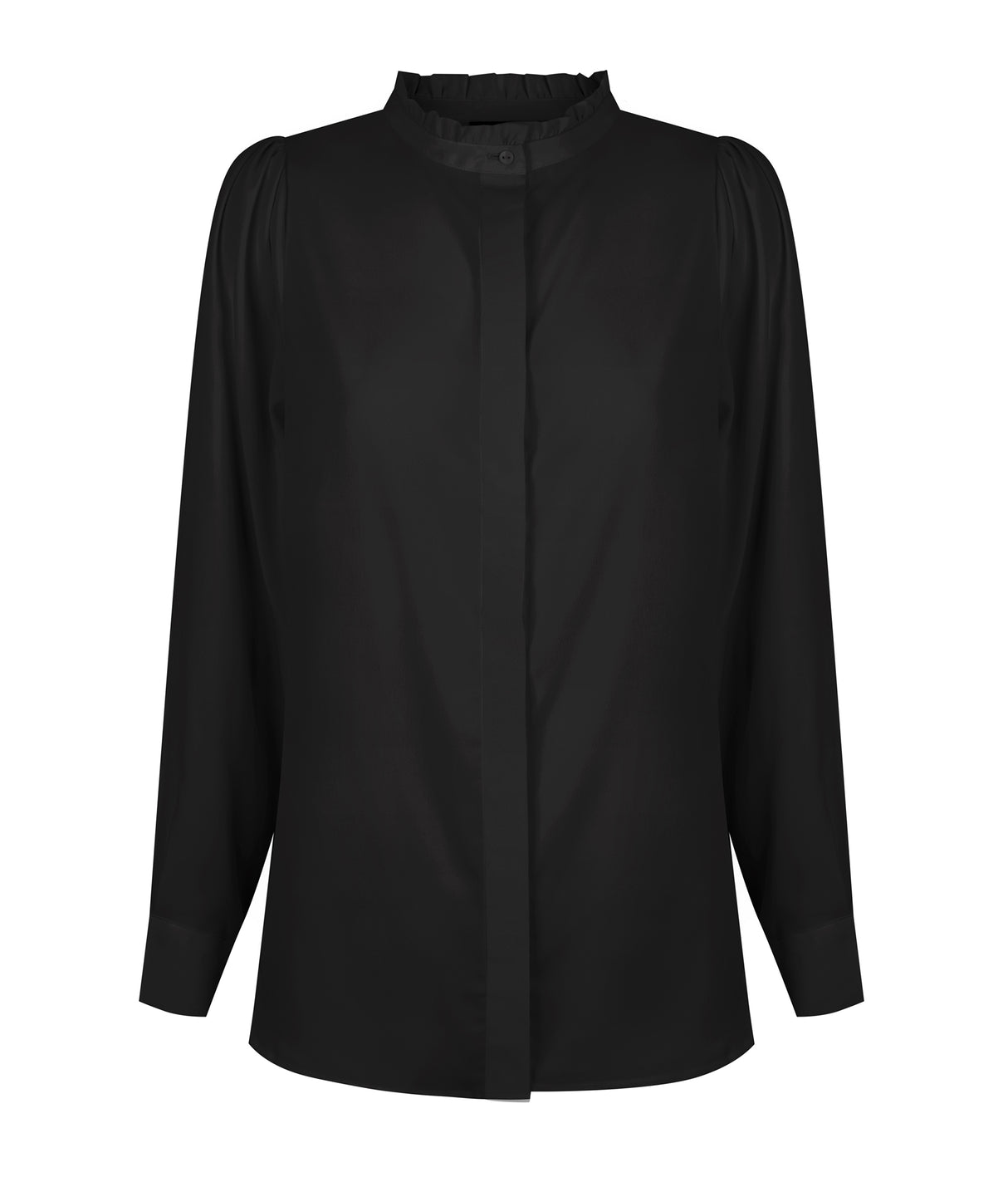 1753WL Bailey-Women's Long Sleeve Button Through Blouse