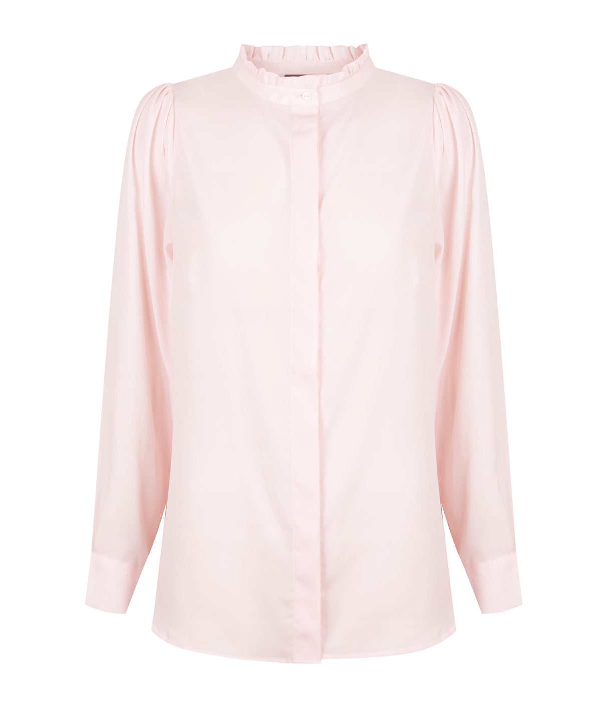 1753WL Bailey-Women's Long Sleeve Button Through Blouse