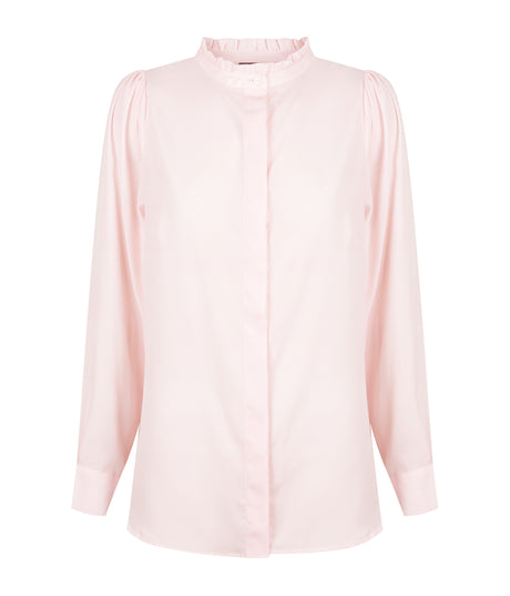 1753WL Bailey-Women's Long Sleeve Button Through Blouse