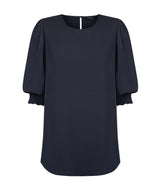 1799WZ Lola-Women's 3/4 Sleeve Shirred Cuff Top