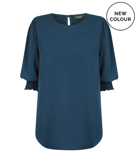 1799WZ Lola-Women's 3/4 Sleeve Shirred Cuff Top