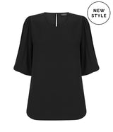1807WS Poppy-Puff Sleeve Top