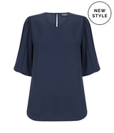 1807WS Poppy-Puff Sleeve Top