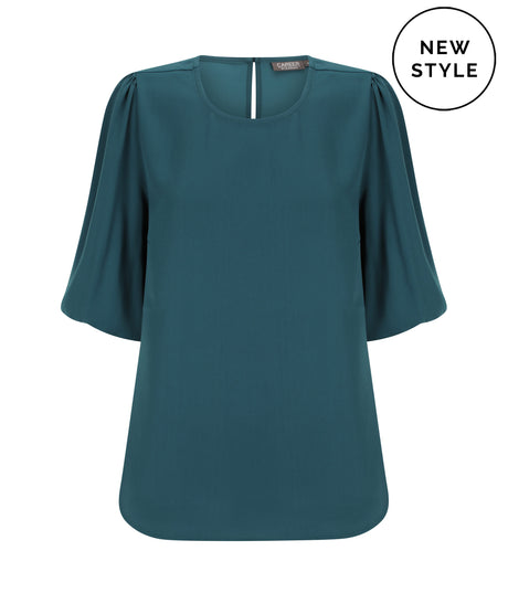 1807WS Poppy-Puff Sleeve Top