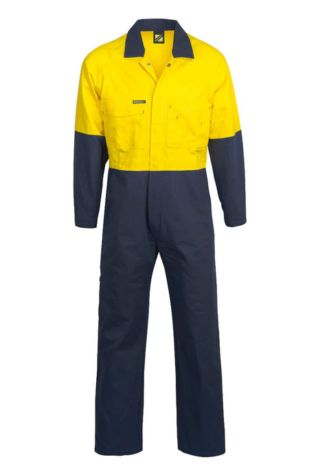 WC3051L-HI VIS TWO TONE COVERALLS LONG
