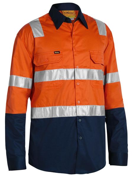 Taped Hi Vis Cool Lightweight Ls Shirt With Shoulder Tape