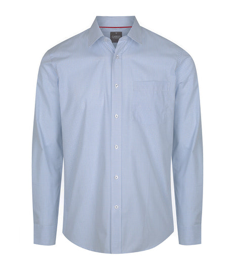 1895L Fawkner-Micro Check Long Sleeve Shirt