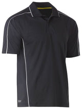 Cool Mesh Polo With Reflective Piping