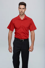 1903S-MOSMAN MENS SHIRT SHORT SLEEVE