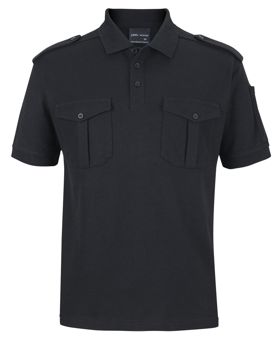 210ES-Jb'S S/S 250 Epaulette Polo