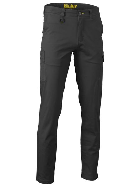 Stretch Cotton Drill Cargo Cuffed Pants