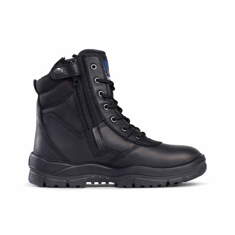 High Leg ZipSider Boot-BLACK