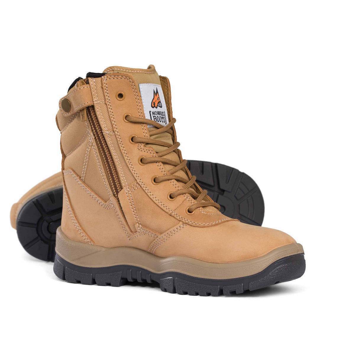 251050-Wheat colored Boot-High Leg ZipSider-WHEAT