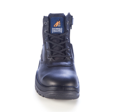 261020-Black Mongrel ZipSider Boot (With Steel Toe Cap)-BLACK