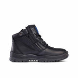261020-Black Mongrel ZipSider Boot (With Steel Toe Cap)-BLACK