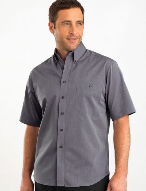 265-Mens Short Sleeve Chambray