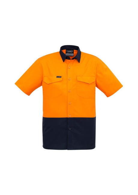 ZW815-Mens Rugged Cooling Hi Vis Short Sleeve Shirt