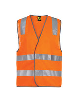 WV7001-Adult Hi Vis Vest With Tape