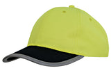 3021-Luminescent Safety Cap with Reflective Trim