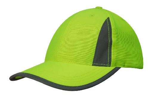 3029-Luminescent Safety Cap with Reflective Inserts and Trim