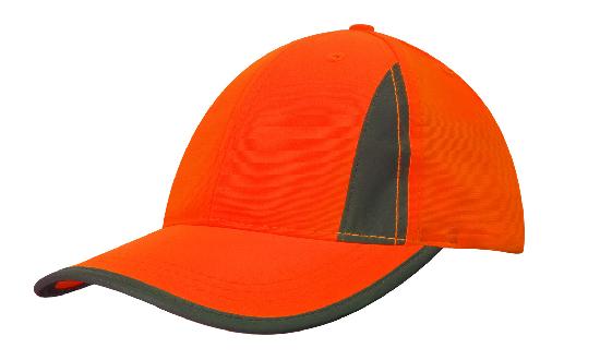 3029-Luminescent Safety Cap with Reflective Inserts and Trim