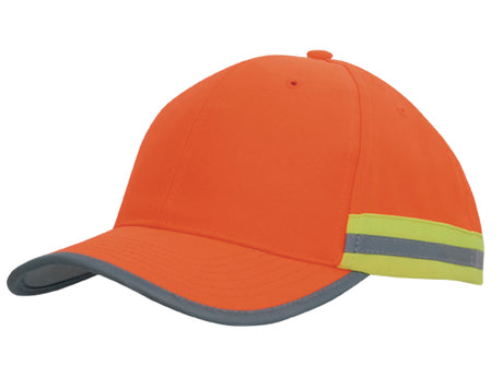 3030-Hi Vis Cap with Reflective Tape