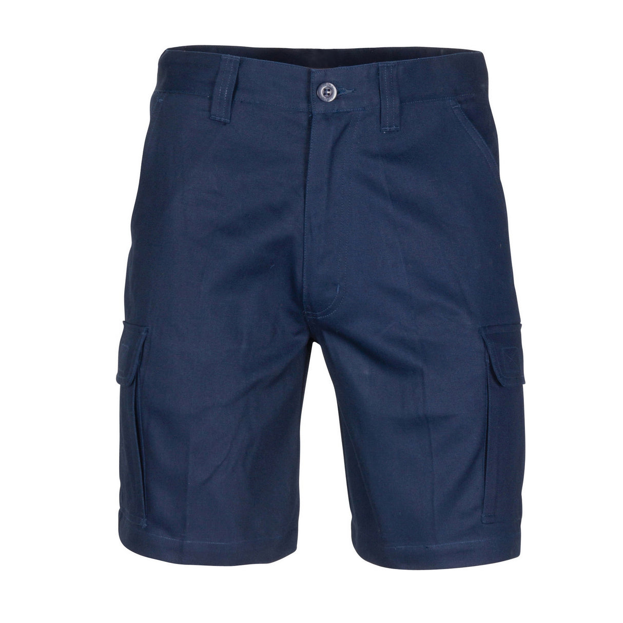 3358-Middle Weight Cotton Double Slant Cargo Shorts - With Shorter Leg Length