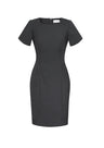 34012-Comfort Wool Stretch Womens Short Sleeve Dress