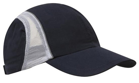 3814-Micro Fibre & Mesh Sports Cap with Reflective Trim