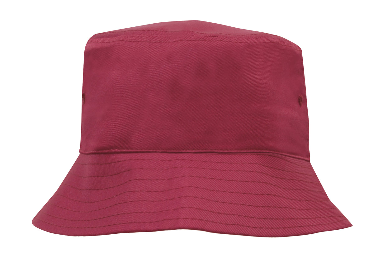 3940-Breathable Poly Twill Youth Bucket Hat