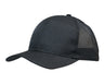 3972-Light Brushed Poly Cotton Marle Cap with Honeycomb Mesh Back