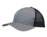 3972-Light Brushed Poly Cotton Marle Cap with Honeycomb Mesh Back