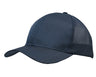3972-Light Brushed Poly Cotton Marle Cap with Honeycomb Mesh Back