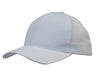 3972-Light Brushed Poly Cotton Marle Cap with Honeycomb Mesh Back