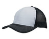 3972-Light Brushed Poly Cotton Marle Cap with Honeycomb Mesh Back