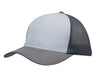 3972-Light Brushed Poly Cotton Marle Cap with Honeycomb Mesh Back