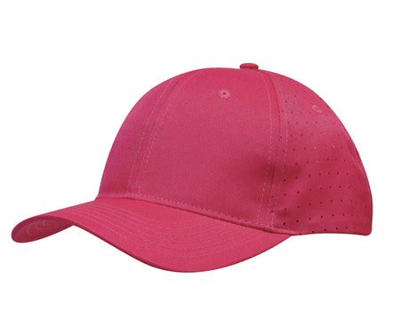 3975-Breathable Poly Twill Cap with Circle Perforations