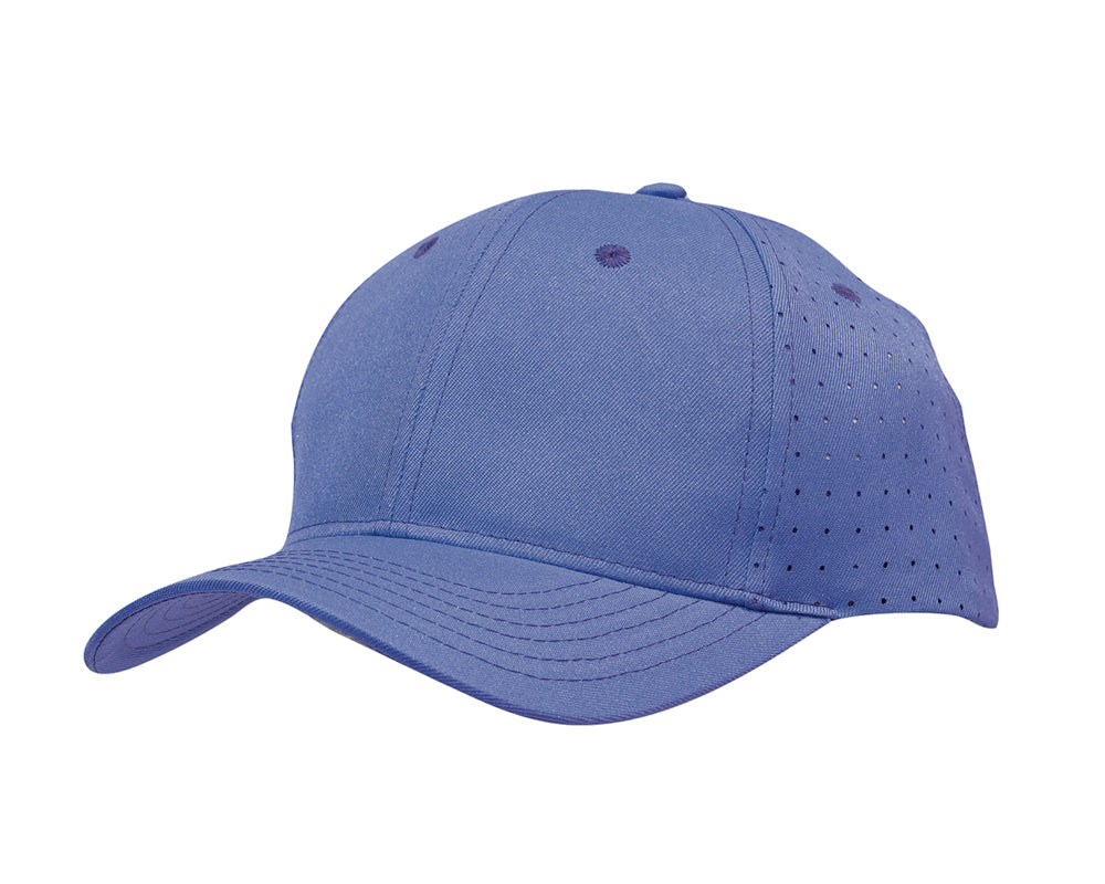 3975-Breathable Poly Twill Cap with Circle Perforations
