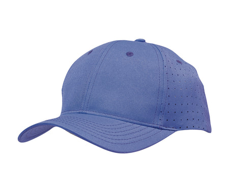 3975-Breathable Poly Twill Cap with Circle Perforations