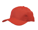 3975-Breathable Poly Twill Cap with Circle Perforations