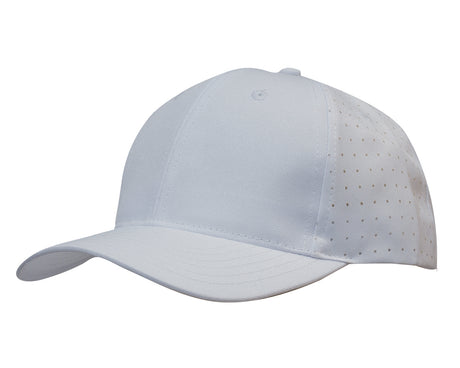 3975-Breathable Poly Twill Cap with Circle Perforations