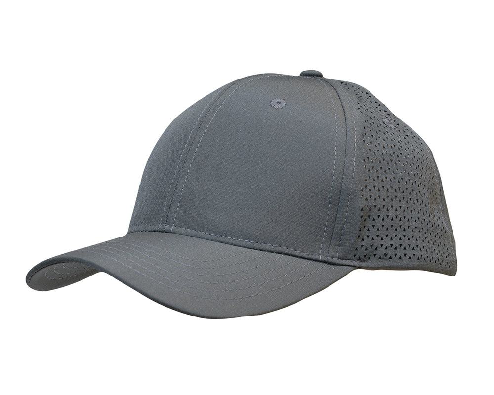 3977-Sports Ripstop Twill Cap with Triangle Perforations