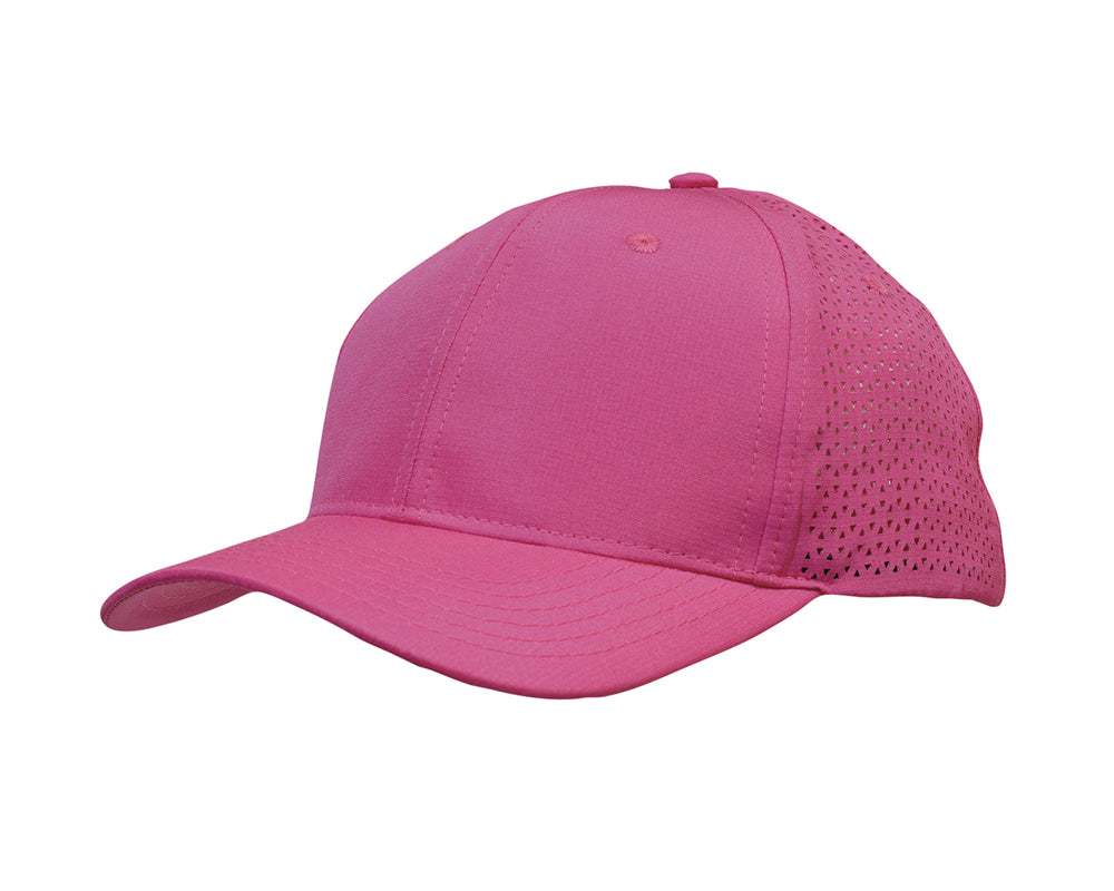 3977-Sports Ripstop Twill Cap with Triangle Perforations