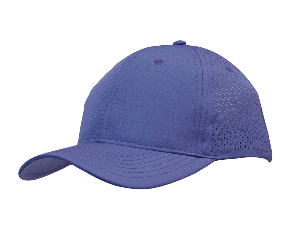 3977-Sports Ripstop Twill Cap with Triangle Perforations