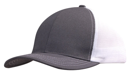 4002-Brushed Cotton with Mesh Back Cap