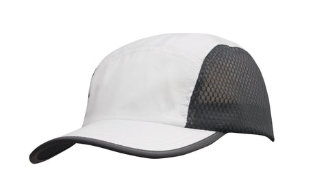 4003-Sports Ripstop with Bee Hive Mesh and Towelling Sweatband
