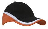 4026-Brushed Heavy Cotton Tri-Coloured Cap