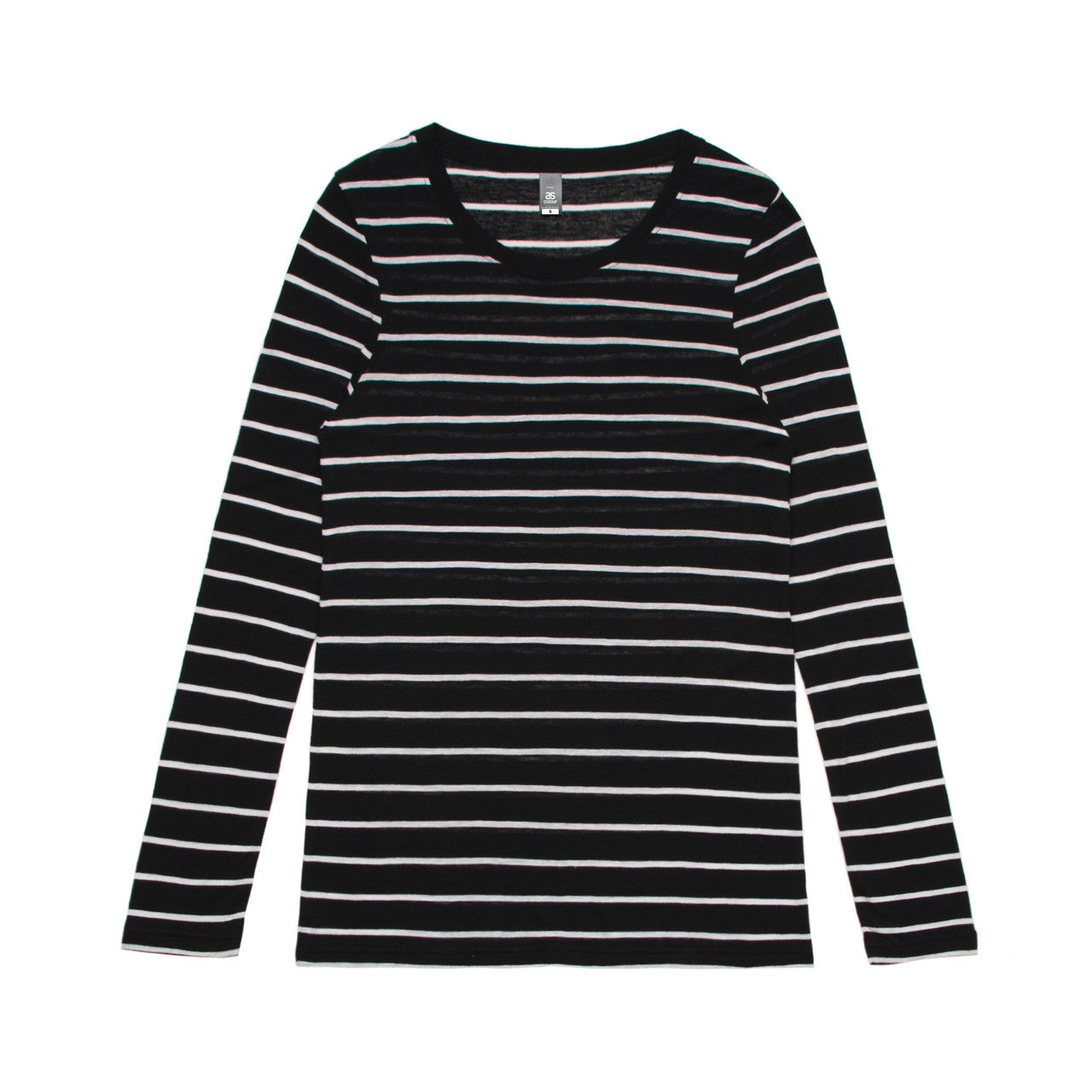 4027 - Wo's Fine Stripe L/S Tee