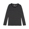 4027 - Wo's Fine Stripe L/S Tee